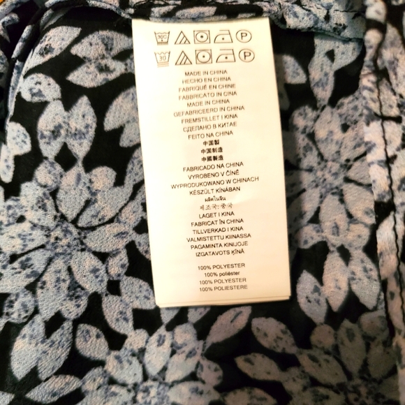 Michael Kors Cold Shoulder Sheer Halter Jewel Print Top SMALL Ruffles - Picture 9 of 11